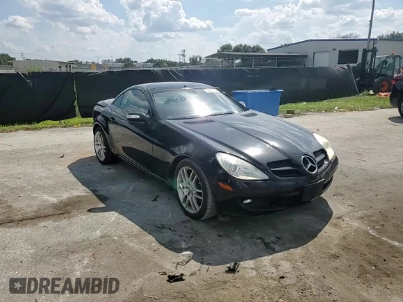 2007 Mercedes-Benz SLK-Class 3.0L with VIN WDBWK54F27F138919, listed as a Copart auction lot 72077514 with 64,519 mi miles and Salvage Title. Bid and sale history available at carsss.com. Image 11.