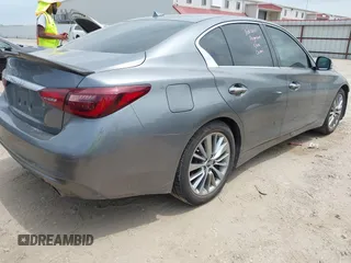 2018 Infiniti Q50 Luxe with VIN JN1EV7AP4JM591913, listed as a IAAI auction lot 42300643 with 85,183 mi miles and . Bid and sale history available at DreamBid. Image 4.