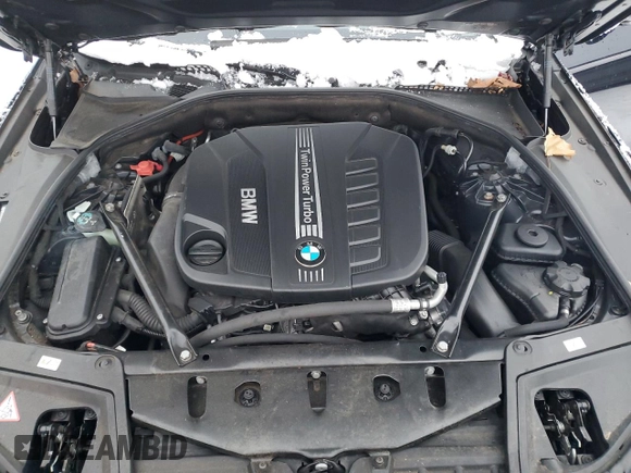 2014 BMW 5 Series 535d with VIN WBAXA5C52ED690024, listed as a Copart auction lot 41635045 with 95,582 mi miles and Salvage Title. Bid and sale history available at carsss.com. Image 11.