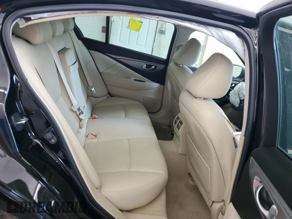 2016 Infiniti Q50 with VIN JN1EV7AR0GM341143, listed as a Copart auction lot 52911345 with 93,663 mi miles and Salvage Title. Bid and sale history available at DreamBid. Image 10.