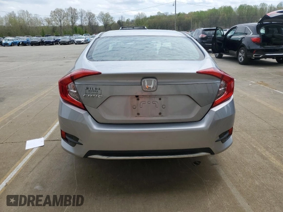 2020 Honda Civic LX with VIN 2HGFC2F66LH583457, listed as a Copart auction lot 52914075 with 36,011 mi miles and Salvage title. Bid and sale history available at DreamBid. Image 6.