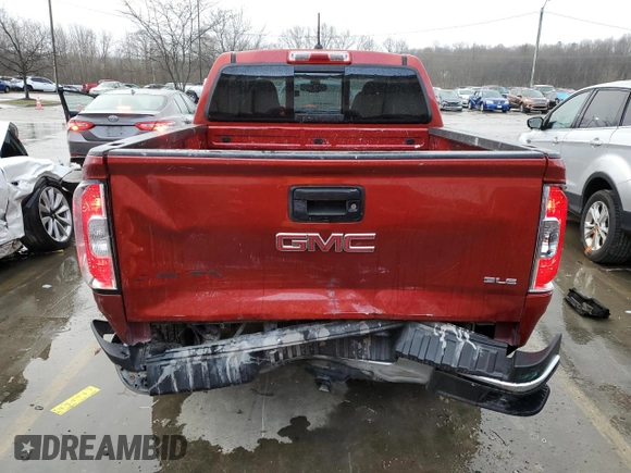2016 GMC Canyon 2WD SLE with VIN 1GTG5CE36G1151014, listed as a Copart auction lot 86960274 with 71,593 mi miles and Salvage Title. Bid and sale history available at carsss.com. Image 6.