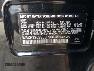 2018 BMW X1 xDrive28i with VIN WBXHT3C33J5F90612, listed as a Copart auction lot 74937654 with 72,561 mi miles and Salvage Title. Bid and sale history available at carsss.com. Image 13.