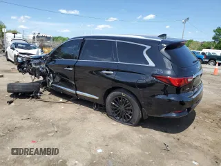 2020 Infiniti QX60 Luxe with VIN 5N1DL0MM5LC514737, listed as a Copart auction lot 55280145 with 93,168 mi miles and Salvage title. Bid and sale history available at DreamBid. Image 2.