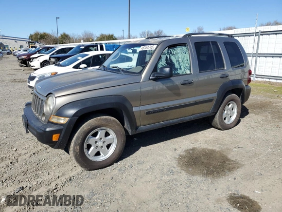 2005 Jeep Liberty Sport with VIN 1J4GK48K55W585730, listed as a Copart auction lot 48254745 with 173,010 mi miles and Clean Title. Bid and sale history available at carsss.com. Image 1.