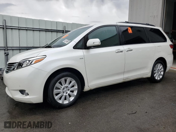 2016 Toyota Sienna Ltd with VIN 5TDDK3DC1GS133746, listed as a Copart auction lot 49000155 with 71,991 mi miles and Clean Title. Bid and sale history available at carsss.com. Image 1.