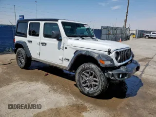 2024 Jeep Wrangler Sport S z VIN 1C4PJXDN0RW300836, wystawiony jako Copart lot #58348255 z przebiegiem 16 171 mil mil oraz Czysty tytuł • Clean title. Historia ofert i sprzedaży dostępna na DreamBid. Obrazek 4.