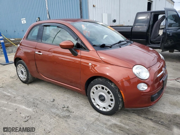 2015 FIAT 500 Pop with VIN 3C3CFFAR3FT534623, listed as a Copart auction lot 51772745 with 31,057 mi miles and Salvage Title. Bid and sale history available at carsss.com. Image 4.