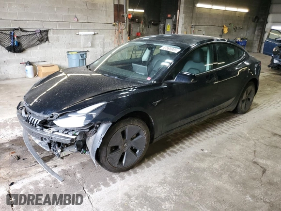 2023 Tesla Model 3 Long Range with VIN 5YJ3E1EB8PF392705, listed as a Copart auction lot 47595985 with 15,361 mi miles and Salvage Title. Bid and sale history available at DreamBid. Image 1.