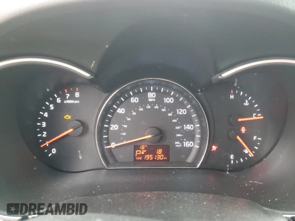 2015 Kia Sorento LX with VIN 5XYKT3A61FG567129, listed as a Copart auction lot 47701375 with 195,130 mi miles and Clean Title. Bid and sale history available at DreamBid. Image 9.