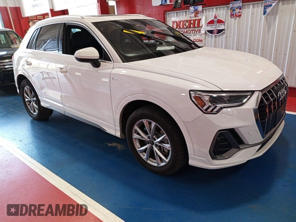 2023 Audi Q3 S line Premium with VIN WA1DECF35P1102382, listed as a IAAI auction lot 42734185 with 35,393 mi miles and . Bid and sale history available at DreamBid. Image 15.
