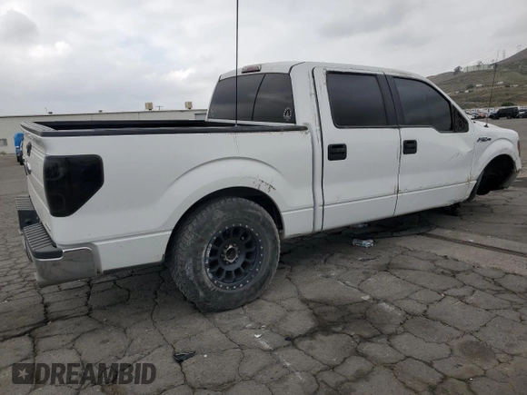 2013 Ford F-150 XL with VIN 1FTFW1CF7DFE06987, listed as a Copart auction lot 54513175 with 195,547 mi miles and Salvage Title. Bid and sale history available at carsss.com. Image 3.