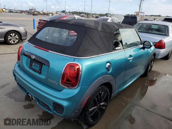 2019 MINI Convertible Cooper S с VIN WMWWG9C59K3E41385, выставлен на аукционе Copart как лот 74269624 с пробегом Не указан миль и На запчасти • Non repairable. История ставок и продаж доступна на DreamBid. Изображение 3.