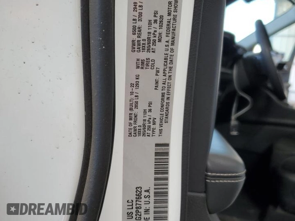 2023 Jeep Grand Cherokee Laredo z VIN 1C4RJKAG2P8776623, wystawiony jako Copart lot #53134765 z przebiegiem 50 413 mil mil oraz Czysty tytuł • Clean title. Historia ofert i sprzedaży dostępna na DreamBid. Obrazek 13.