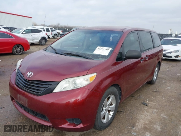 2013 Toyota Sienna L with VIN 5TDZK3DC4DS346384, listed as a IAAI auction lot 41517719 with 91,505 mi miles. Bid and sale history available at carsss.com. Image 17.