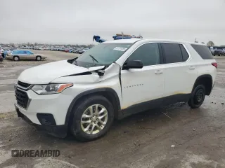 2020 Chevrolet Traverse LS z VIN 1GNERFKW9LJ314560, wystawiony jako Copart lot #51791685 z przebiegiem 85 870 mil mil oraz Szkoda całkowita • Salvage title. Historia ofert i sprzedaży dostępna na DreamBid. Obrazek 1.