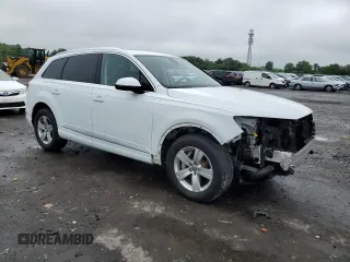 2019 Audi Q7 Premium Plus with VIN WA1LHAF79KD024240, listed as a Copart auction lot 57063645 with 77,844 mi miles and Salvage title. Bid and sale history available at DreamBid. Image 4.