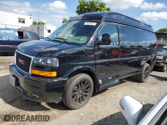 2021 GMC Savana Cargo z VIN 1GTW7AF7XM1288092, wystawiony jako Copart lot #39192523 z przebiegiem 7265 mil mil oraz . Historia ofert i sprzedaży dostępna na DreamBid. Obrazek 1.
