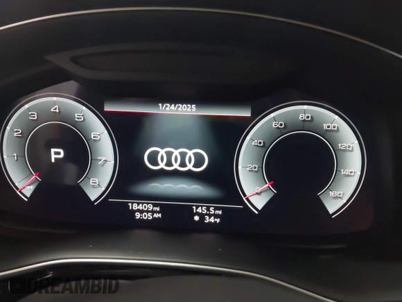 2023 Audi Q7 Premium Plus with VIN WA1LXBF79PD006076, listed as a IAAI auction lot 41410273 with 18,409 mi miles. Bid and sale history available at carsss.com. Image 7.
