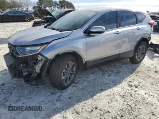 2020 Honda CR-V EX with VIN 7FARW2H56LE018921, listed as a Copart auction lot 46433075 with 52,979 mi miles and Salvage Title. Bid and sale history available at carsss.com. Image 1.