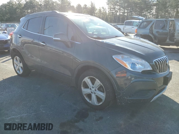 2016 Buick Encore with VIN KL4CJESB0GB669108, listed as a Copart auction lot 45738775 with 104,762 mi miles and Salvage Title. Bid and sale history available at DreamBid. Image 4.