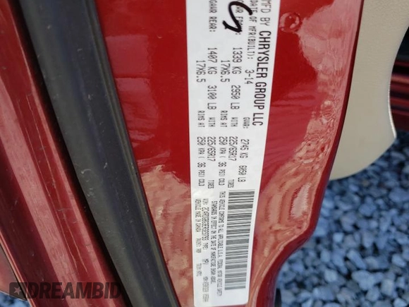 2014 Dodge Grand Caravan American Value with VIN 2C4RDGBG3ER323793, listed as a Copart auction lot 49095945 with 102,129 mi miles and Salvage Title. Bid and sale history available at DreamBid. Image 13.