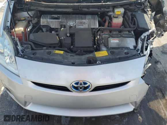 2011 Toyota Prius I with VIN JTDKN3DU1B0271421, listed as a Copart auction lot 54154605 with 204,127 mi miles and Salvage Title. Bid and sale history available at DreamBid. Image 11.