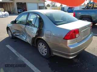 2005 Honda Civic LX with VIN 2HGES16545H596288, listed as a IAAI auction lot 41749449 with 256,090 mi miles and . Bid and sale history available at DreamBid. Image 3.