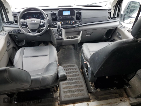 2023 Ford Transit with VIN 1FTBF2YG9PKA02445, listed as a Copart auction lot 64476254 with 24,922 mi miles and Salvage Title. Bid and sale history available at DreamBid. Image 8.