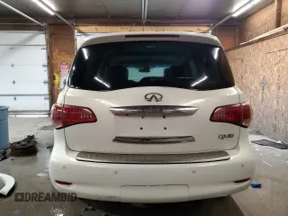 2014 Infiniti QX80 with VIN JN8AZ2NE9E9061705, listed as a Copart auction lot 57645125 with 147,845 mi miles and Salvage title. Bid and sale history available at DreamBid. Image 6.