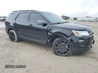 2018 Ford Explorer XLT with VIN 1FM5K7D89JGC52102, listed as a Copart auction lot 41953375 with 49,400 mi miles and Salvage title. Bid and sale history available at DreamBid. Image 4.