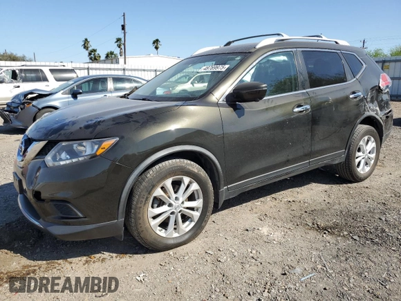 2016 Nissan Rogue SV z VIN JN8AT2MV0GW143412, wystawiony jako Copart lot #48769975 z przebiegiem 105 508 mil mil oraz Szkoda całkowita • Salvage title. Historia ofert i sprzedaży dostępna na DreamBid. Obrazek 1.