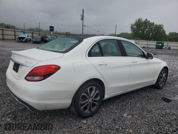 2016 Mercedes-Benz C 300 Luxury with VIN 55SWF4KBXGU138931, listed as a Copart auction lot 58545945 with 152,722 mi miles and Salvage title. Bid and sale history available at DreamBid. Image 3.