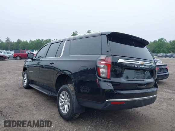 2023 Chevrolet Suburban LS with VIN 1GNSKBKD9PR154654, listed as a IAAI auction lot 42475123 with 131,529 mi miles and . Bid and sale history available at DreamBid. Image 3.