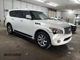 2013 Infiniti QX56 with VIN JN8AZ2NF8D9530371, listed as a Copart auction lot 79026334 with 117,131 mi miles and Salvage Title. Bid and sale history available at carsss.com. Image 4.