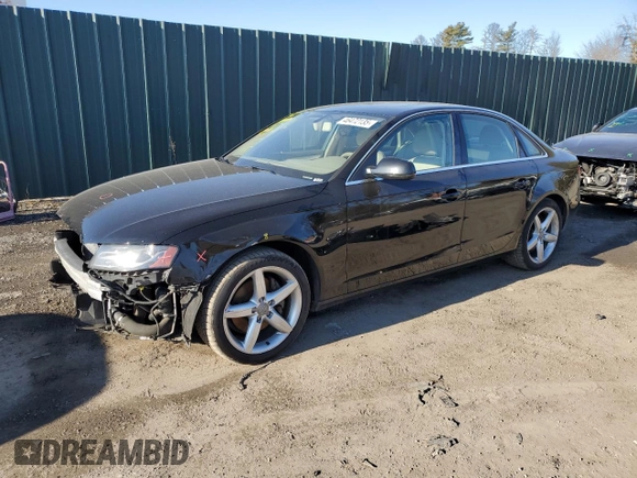 2012 Audi A4 2.0T Premium with VIN WAUBFAFL8CN000217, listed as a Copart auction lot 46472135 with 156,790 mi miles and Salvage Title. Bid and sale history available at carsss.com. Image 1.