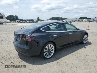 2018 Tesla Model 3 Long Range Battery with VIN 5YJ3E1EA3JF035530, listed as a Copart auction lot 53933835 with 53,697 mi miles and Salvage Title. Bid and sale history available at DreamBid. Image 3.