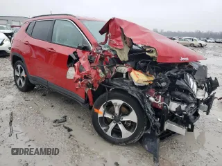 2017 Jeep Compass Latitude with VIN 3C4NJDBB6HT656016, listed as a Copart auction lot 44164595 with 82,358 mi miles and Salvage Title. Bid and sale history available at carsss.com. Image 4.