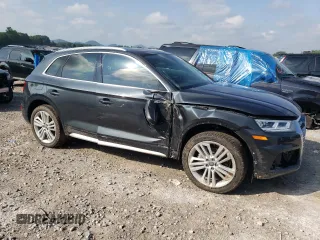 2019 Audi Q5 Premium Plus with VIN WA1BNAFY0K2066434, listed as a Copart auction lot 59843625 with 52,591 mi miles and Salvage title. Bid and sale history available at DreamBid. Image 4.