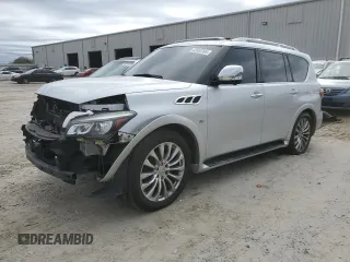 2016 Infiniti QX80 with VIN JN8AZ2NC0G9400496, listed as a Copart auction lot 43552395 with 161,648 mi miles and Salvage Title. Bid and sale history available at DreamBid. Image 1.