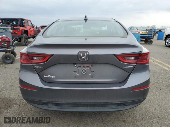 2021 Honda Insight EX with VIN 19XZE4F5XME010454, listed as a Copart auction lot 50452055 with 73,506 mi miles and Salvage Title. Bid and sale history available at carsss.com. Image 6.