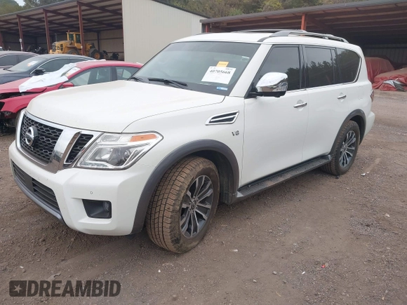 2020 Nissan Armada SL with VIN JN8AY2ND8L9111534, listed as a IAAI auction lot 40705668 with 85,140 mi miles. Bid and sale history available at carsss.com. Image 17.