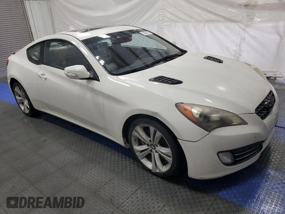 2010 Hyundai Genesis Coupe Grand Touring with VIN KMHHU6KH0AU010630, listed as a Copart auction lot 60736055 with 126,770 mi miles and Clean title. Bid and sale history available at DreamBid. Image 4.