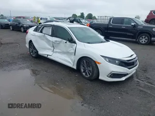 2020 Honda Civic Sedan EX-L with VIN 19XFC1F76LE004643, listed as a IAAI auction lot 41928293 with 31,251 mi miles. Bid and sale history available at carsss.com. Image 1.