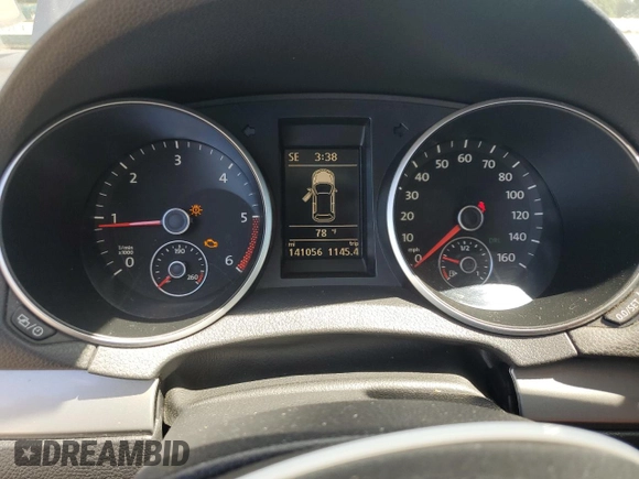 2013 Volkswagen Golf TDI w/Sunroof & Nav with VIN WVWNM7AJ0DW132074, listed as a Copart auction lot 64827005 with 141,056 mi miles and Salvage title. Bid and sale history available at DreamBid. Image 9.