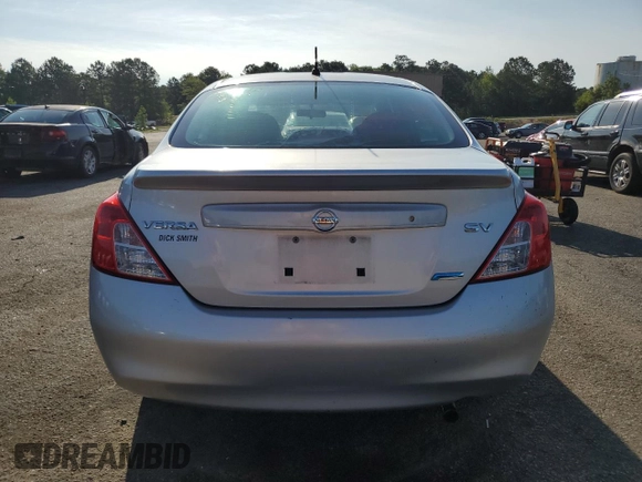 2012 Nissan Versa SV с VIN 3N1CN7AP8CL841996, выставлен на аукционе Copart как лот 59093845 с пробегом 155 578 миль миль и Списание • Salvage title. История ставок и продаж доступна на DreamBid. Изображение 6.