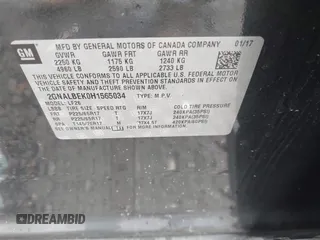 2017 Chevrolet Equinox LS z VIN 2GNALBEK0H1565034, wystawiony jako IAAI lot #42343175 z przebiegiem 139 329 mil mil oraz . Historia ofert i sprzedaży dostępna na DreamBid. Obrazek 9.
