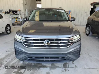 2024 Volkswagen Tiguan S with VIN 3VVRB7AX1RM085254, listed as a Copart auction lot 58622295 with 7,316 mi miles and Salvage title. Bid and sale history available at DreamBid. Image 5.