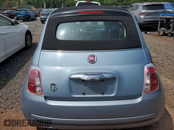 2013 FIAT 500 Pop with VIN 3C3CFFDR4DT615591, listed as a Copart auction lot 62602325 with 79,538 mi miles and Salvage title. Bid and sale history available at DreamBid. Image 6.