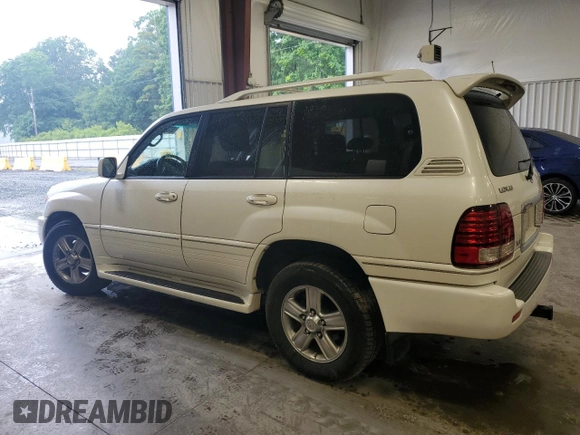 2006 Lexus LX 470 z VIN JTJHT00W464009295, wystawiony jako Copart lot #56724525 z przebiegiem 155 874 mil mil oraz Szkoda całkowita • Salvage title. Historia ofert i sprzedaży dostępna na DreamBid. Obrazek 2.